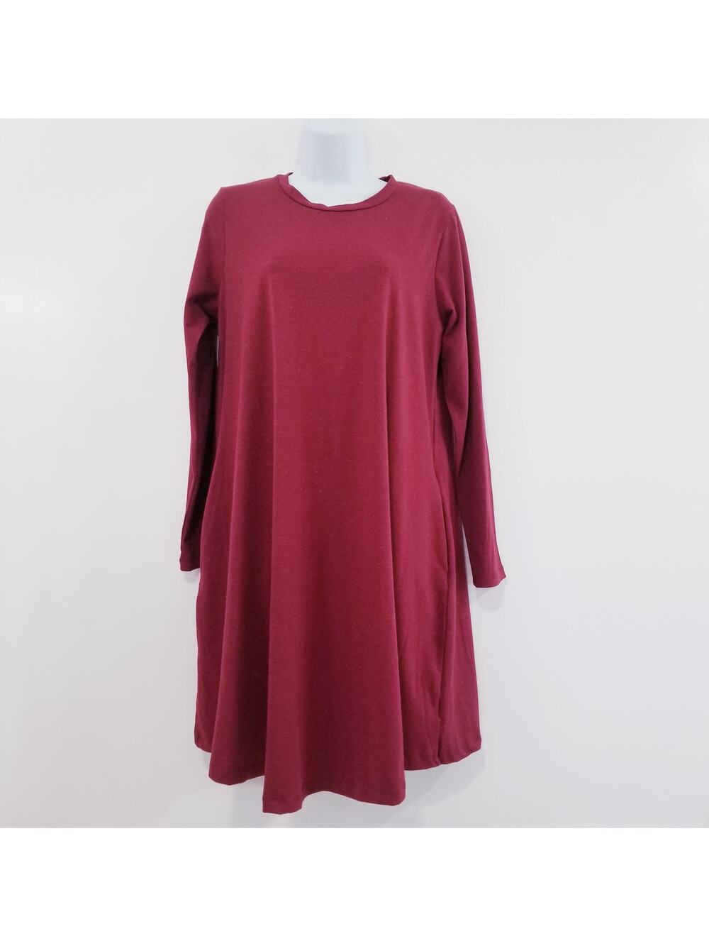 WVN For You Golden Shimmer Shift Dress Lagenlook Holiday Christmas